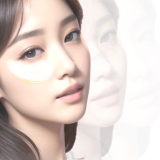 콜라겐 눈밑 아이패치 사용 모습