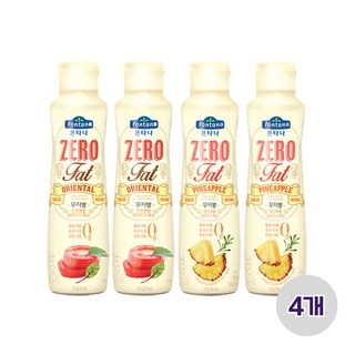 폰타나 무지방 드레싱 소스 (오리엔탈2 파인애플2), 235g, 4개