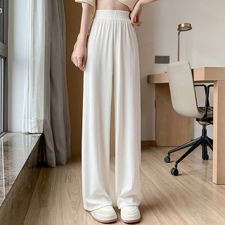 와이드 팬츠 여름 쿨링 시원한 바지 루즈핏 드레이프 슬림핏 하이웨이스트 시폰 슬랙스 봄가을 얇은 바지 출근룩 데일리팬츠