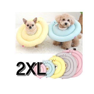 패리스독 베프카라 - 2XL /반려동물 넥카라, 옐로우, 1개