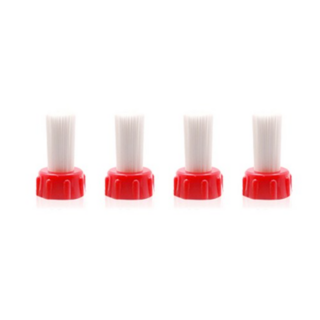 누보 레드캡 교체형 머신청소용 브러쉬 리필 0.7mm 2p, REDWHITE, 20개