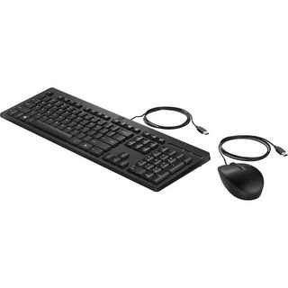 HP 225 유선 마우스 및 키보드 - USB 케이블 스크롤 휠 Windows와 호환
