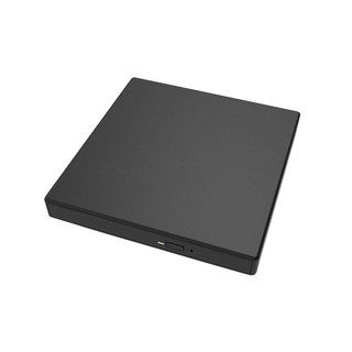 ZCD 외부 CD DVD 드라이브 CD24x DVD16x 휴대용 CD 버너 노트북 데스크탑용 외부 디스크 드라이브, 검은색, 13.7cmx13.7cmx1.7cm, ABS, 1개