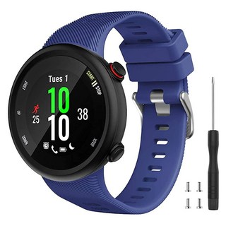 Watbro가민 포러너 45 밴드와 호환되는 왓브로 소프트 실리콘 스포츠 교체 시계 밴드 가민 스마트워치용 피트니스 스트랩 팔찌 손목, Navy