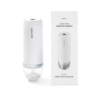 미소랩 ML-210 무선 진공포장기 + 기본 진공팩 5개 세트 주방살림진공포장기
