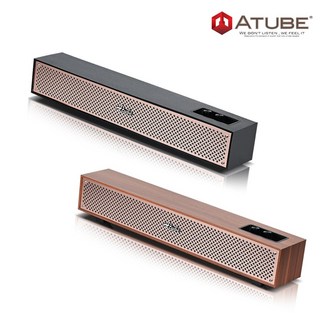 에이튜브 컴퓨터 PC 게이밍 USB 사운드바 스피커, 우드, A200U