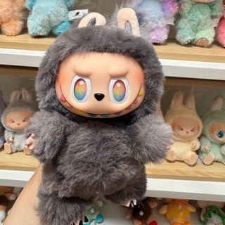 [빠른배송] 라부부 키링 인형 팝마트 마카롱 시리즈 인형 피규어 2세대 사은품 랜덤증정, 1개, 블랙