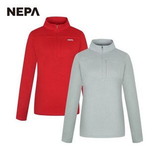 [네파 공식] 여성 폴라텍 파워드라이 포켓 집업 티셔츠 7I65400 513202, 스칼렛(524), SCARLET_524