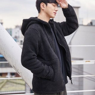 [CM-F1] 남녀공용 양털 양면 후리스 후드 집업 빅사이즈 학생후리스 플리스