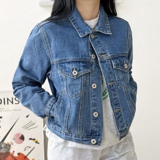 데일리 데님 자켓 캐주얼 여자 여성 카라 러블리 pag*39362tK