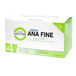 에스디바이오센서 스탠다드 아나파인 인슐린 주사침 32G x 4mm 100개입 1개 상품 이미지