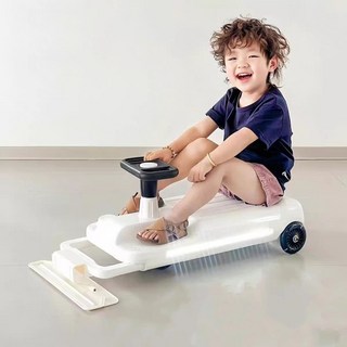 에프지샵 어린이 바닥 청소 카트 전기 트위스트 자동차 물걸레 실내 무선 클린카 회전 레이싱