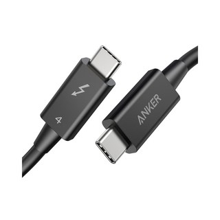 Anker 썬더볼트 4 USB-C 케이블 70cm – 8K 디스플레이 지원, 40Gbps 데이터 전송, 100W 충전 (인텔 썬더볼트 인증) – 블랙, 1개 테더링케이블 Anker 썬더볼트 4 USB-C 케이블 70cm – 8K 디스플레이 지원, 40Gbps 데이터 전송, 100W 충전 (인텔 썬더볼트 인증) – 블랙, 1개 테더링케이블