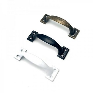 아이베란다 레트로 2구 가구손잡이 서랍장 싱크대 손잡이 19X62mm OF, 화이트, 1개