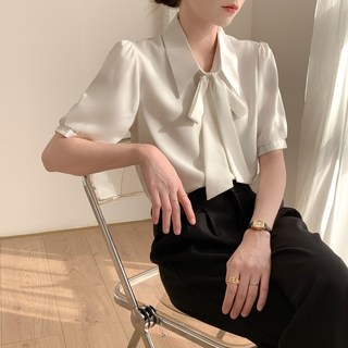 GMZZ 여성 블라우스 봄 여름 정장, 세련된 소재·완벽 핏 우아함 선사