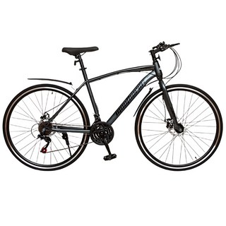 Montheria 로드자전거 21단 700C 90%조립 로드바이크 C395-20, 1개, 170cm, 다크 그레이 A타입