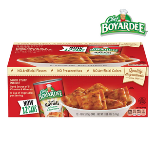 [Chef Boyardee] 미국 코스트코 쉐프 보야디 라비올리 통조림 425g 12캔 Chef Boyardee Beef Ravioli, 1세트, 5.1kg