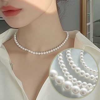 Rikuku 데일리부터 포인트까지 진주목걸이 5종 set