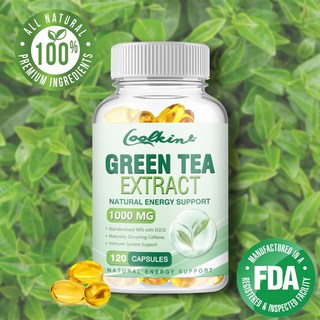 녹차 추출물 1000mg - 폴리페놀 98% 카테킨 75% EGCG 45% - 체중 감량, 1개, 120정
