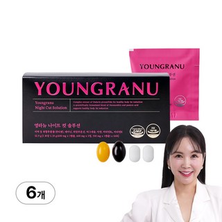 영라뉴 나이트 컷 솔루션 장영란 수면다이어트 (체지방 감소 기능성 기초대사량 보조제 영란뉴 잔티젠), 14회분, 6박스