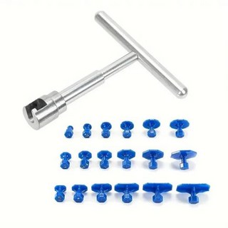 덴트 수리 도구 수공구 자동차 차체 부품 기계 시트 금속 무도장 제거 풀러 키트 세트, 01 EU Plug Puller Kits