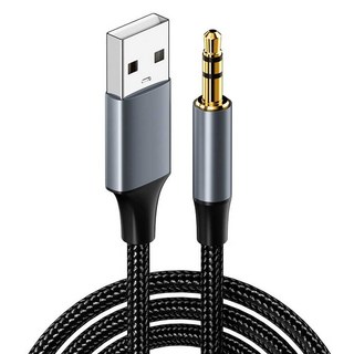 테더링케이블 USB3.5mm 케이블 오디오 1m 2미터 어댑터, 1개, 2m USB to 3.5mm 오디오