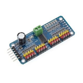 PCA9685 16 채널 12 비트 PWM 서보 모터 드라이버 I2C 모듈, 커넥터 납땜, 1개