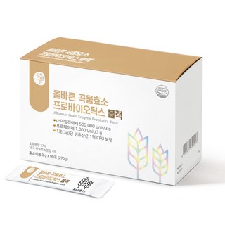 올바른 곡물효소 프로바이오틱스 블랙, 270g, 1개