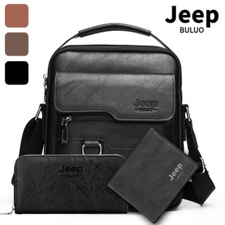 JEEP BULUO 크로스백 반지갑 클러치 3종세트