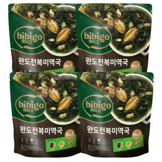 비비고 완도전복미역국, 4개, 796g