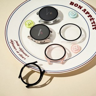우먼스9999 갤럭시 워치7 호환 강화유리 풀커버 케이스, 01.강화유리풀커버케이스, 44mm, 네이비, 1개