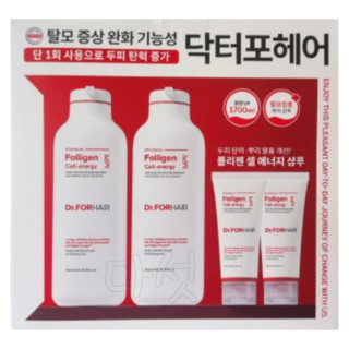 닥터포헤어 폴리젠 샴푸 750ml 2개+100ml 2개 탈모 대용량 샴푸 보송피부
