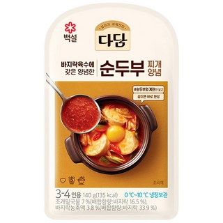 다담 순두부찌개 양념, 10개, 140g