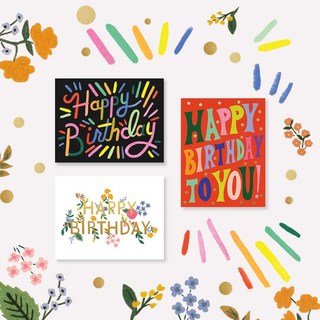 라이플페이퍼 생일카드