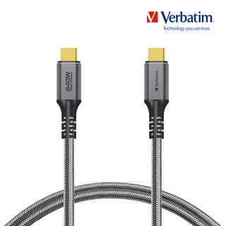 버바팀 240W USB4 C to C 초고속 충전케이블 PD3.1 썬더볼트3 PPS 5A, 200cm, 66823, 1개