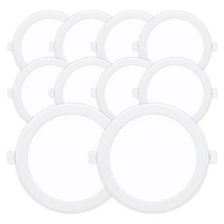 라인조명 LED 에코 6인치 다운라이트 (벌레유입방지/방습), 주광색(흰빛) 20W, 10개