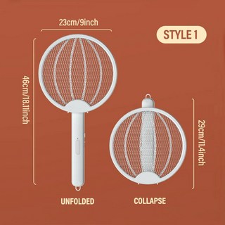 편의점호빵기계 접이식 전기 모기 라켓 USB 충전식 UV 램프 광파 유인 곤충 킬러 4 in 1, 01 Style1_01 USB plug