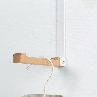 스틸우드 접이식 도어행거 방문걸이 도어후크 화이트, 1개