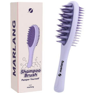 마를랑 양면 두피 마사지 샴푸 브러쉬, 1개, 보라