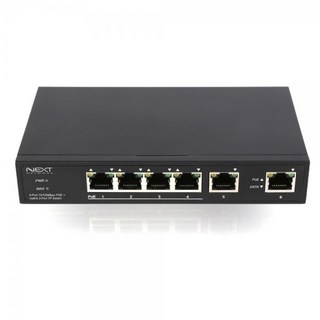 이지넷 NEXT POE606F PoE 스위치허브 엠지솔루션, 1개