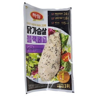 하림 닭가슴살 블랙페퍼, 100g, 14개