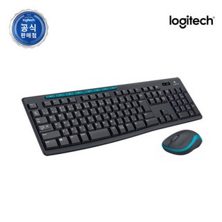 로지텍 무선 키보드 마우스 세트, MK275, BLACK(블랙), 일반형