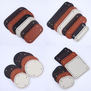 짱패브릭 원형 코바늘 뜨개 가방 바닥판 -8color, 07.타원 14.5×11, 1개, 초코브라운