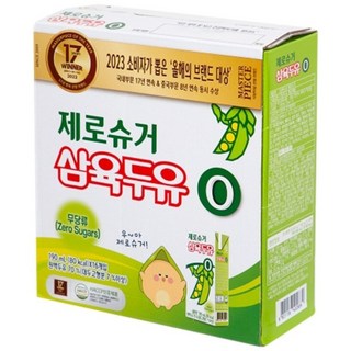 삼육식품 제로슈거 두유 190ml, 32개