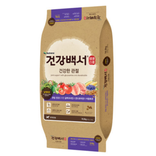 건강백서 전연령 생선 건강한 관절 애견사료, 종합영양제, 6kg, 1개