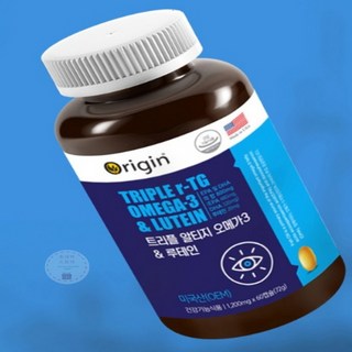 ORIGIN 알티지 RTG오메가3 비타민D 1000IU 루테인 60캡슐 비타민디