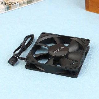 양방향 환풍기 Teucer UT-8015 8CM 섀시 팬 슬림 15mm 두께 12V/4Pin PWM 유압 베어링 1200-3000rpm PC 케, 1개