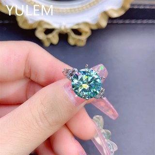 18k 로즈 골드 도금 오리지널 5캐럿 브릴리언트 컷 다이아몬드 테스트 과거 그린 결혼