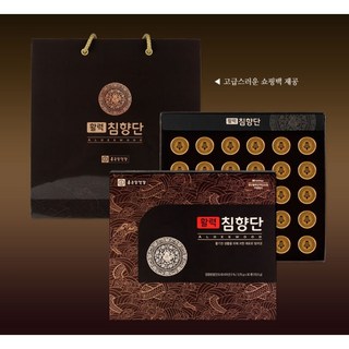 [엠디] 종근당건강 활력 침향단 3.75g 30환 쇼핑백 기력회복 침향 녹용 선물세트, 3박스, 112.5g