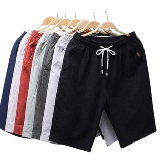 남자 코튼 린넨 반바지 여름바지 빅사이즈 밴딩 남성반바지 남자반바지 남자바지 남성바지 면바지 린넨바지